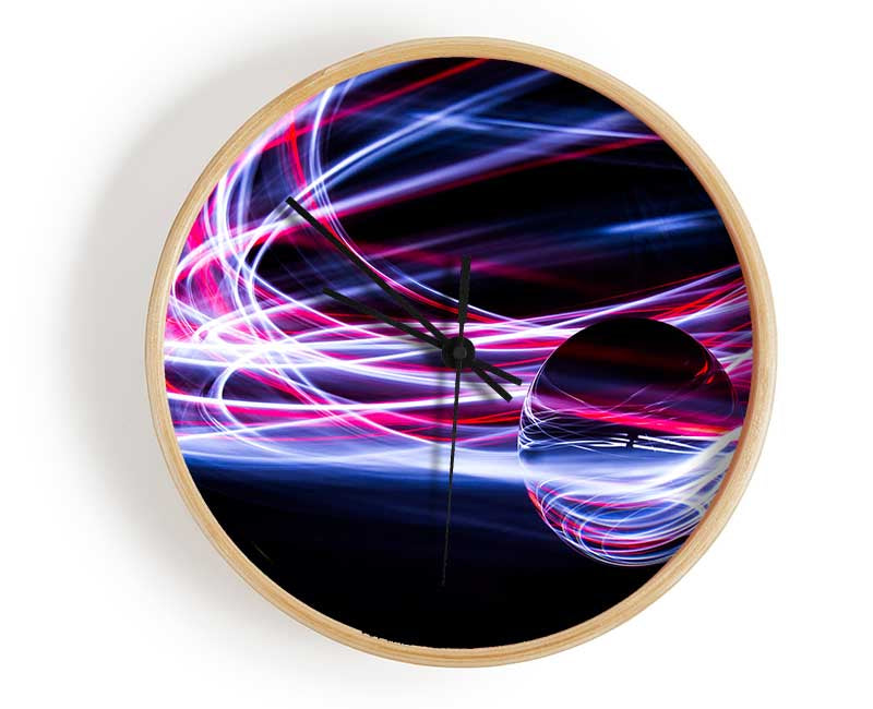 Light painting orb Clock - Wallart-Direct UK