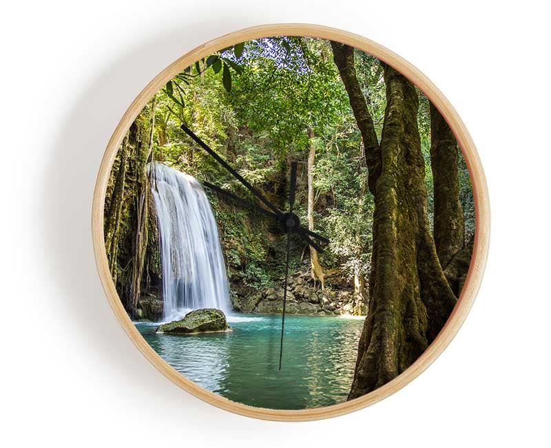 Amazon jungle waterfall Clock - Wallart-Direct UK