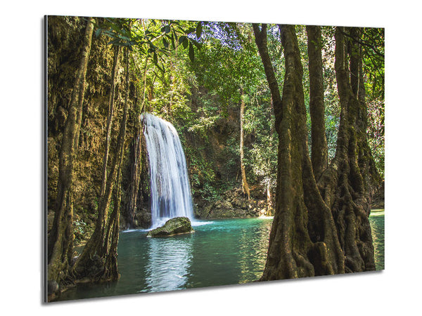 Amazon jungle waterfall