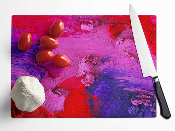 Dry coloured paste Glass Chopping Board