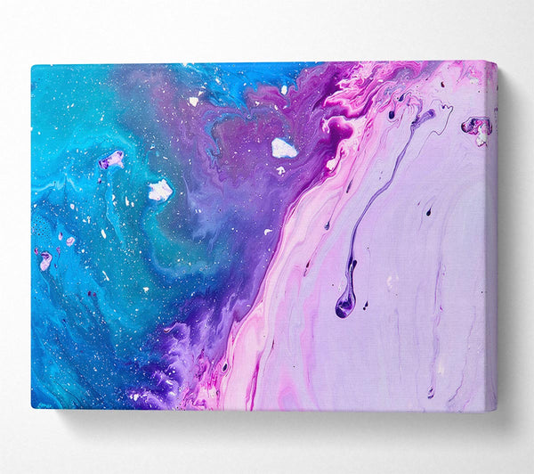 Picture of Colours mixing together Canvas Print Wall Art