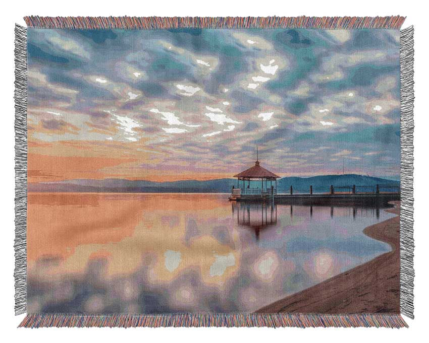 Stage on the Pier Woven Blanket