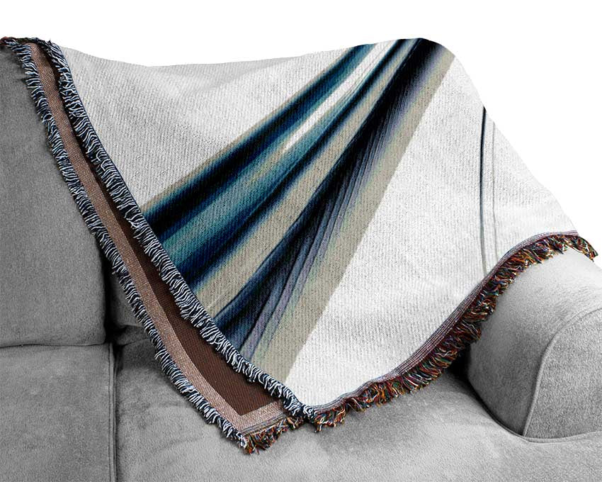 Defined lines meeting Woven Blanket