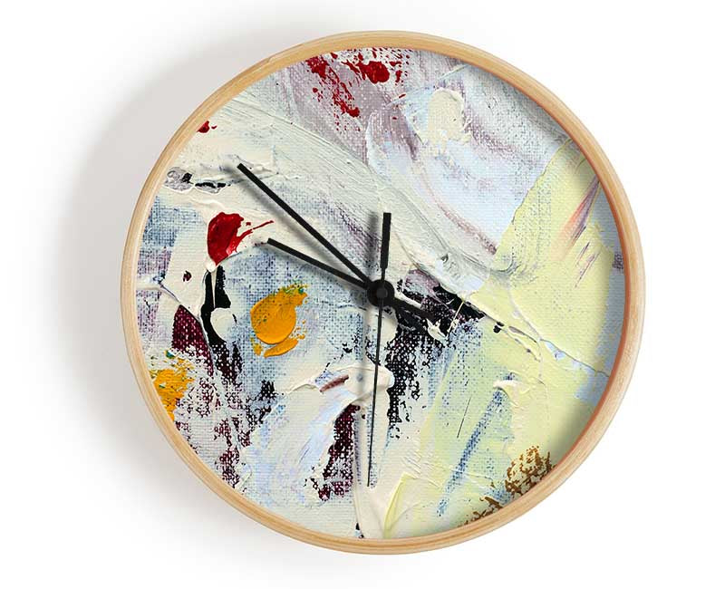 Thick paint applied Clock - Wallart-Direct UK