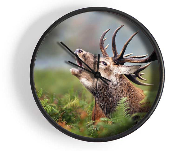 Elk call Clock - Wallart-Direct UK