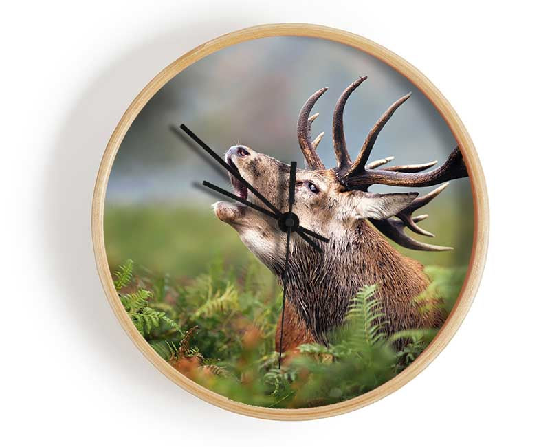 Elk call Clock - Wallart-Direct UK