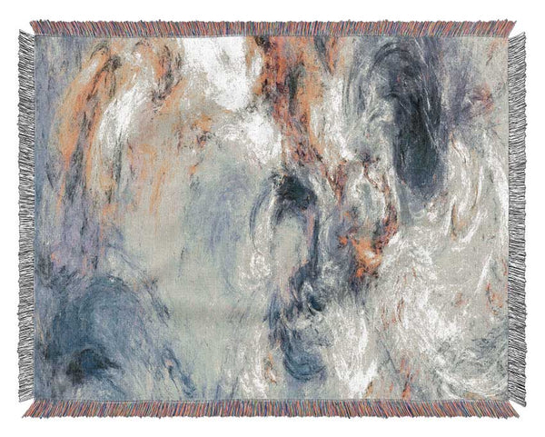 Ash and fire pastels Woven Blanket