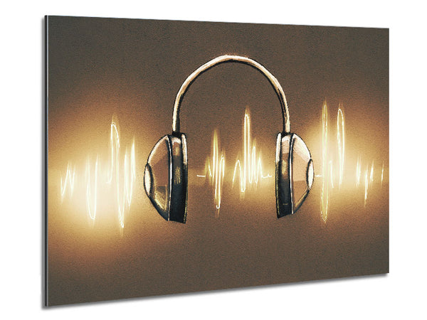 Light painted headphones