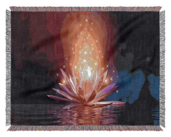 Magical Lillie emitting spores Woven Blanket