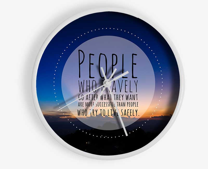 Successful people quote Clock - Wallart-Direct UK