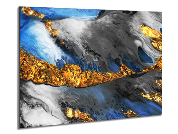 Oil flow of colours