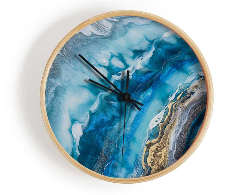 Natural stones inside Clock - Wallart-Direct UK