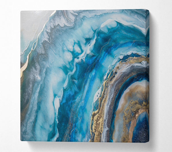 A Square Canvas Print Showing Natural stones inside Square Wall Art