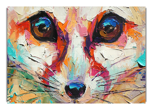 Close Up Fox Painting