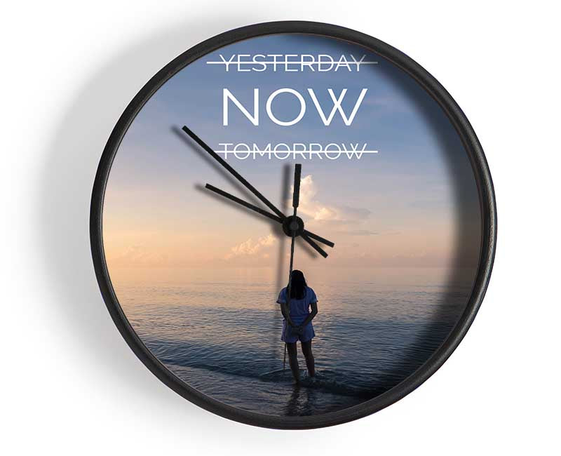 Yesterday now tommorow Clock - Wallart-Direct UK