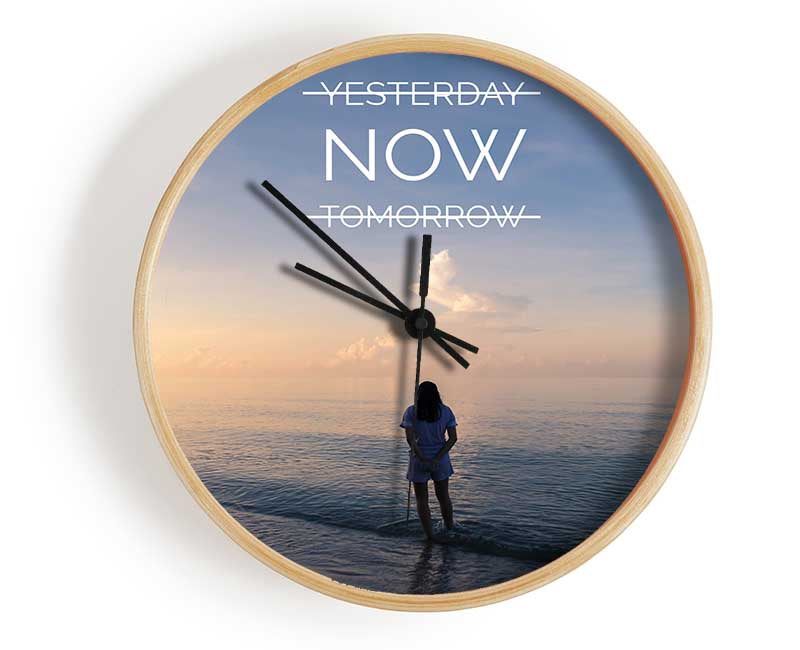 Yesterday now tommorow Clock - Wallart-Direct UK