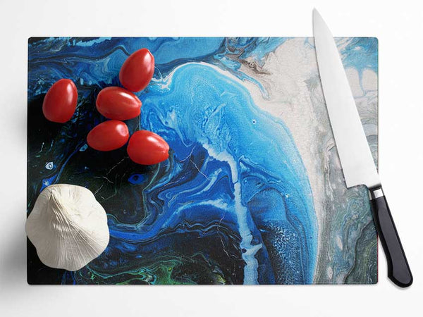 Vivid textures and colours stone Glass Chopping Board