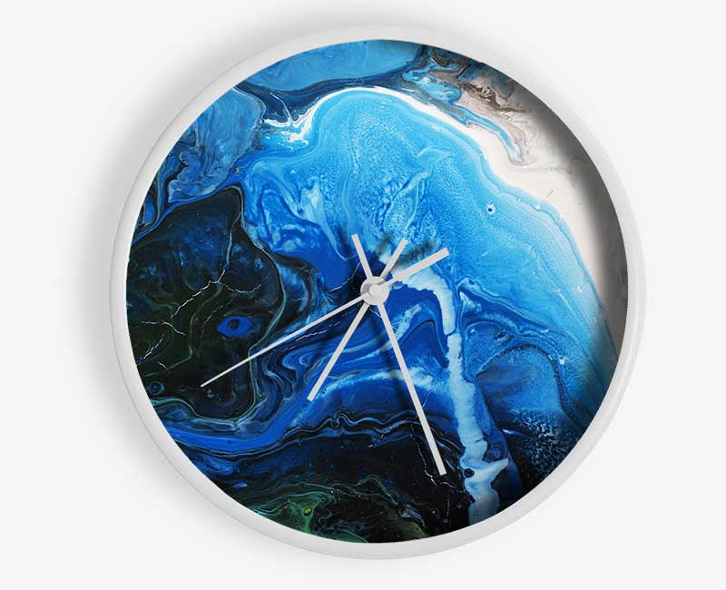 Vivid textures and colours stone Clock - Wallart-Direct UK