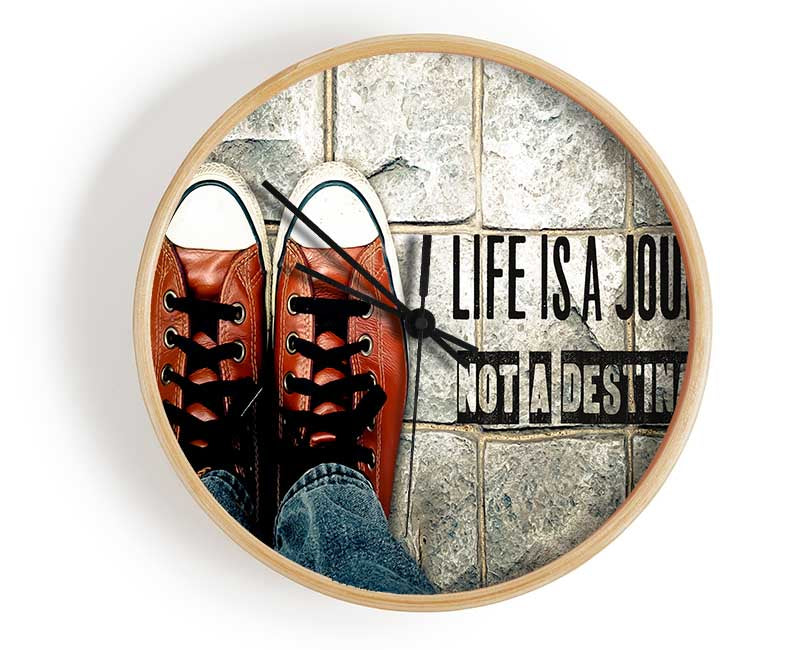 life is a journey not a destination Clock - Wallart-Direct UK