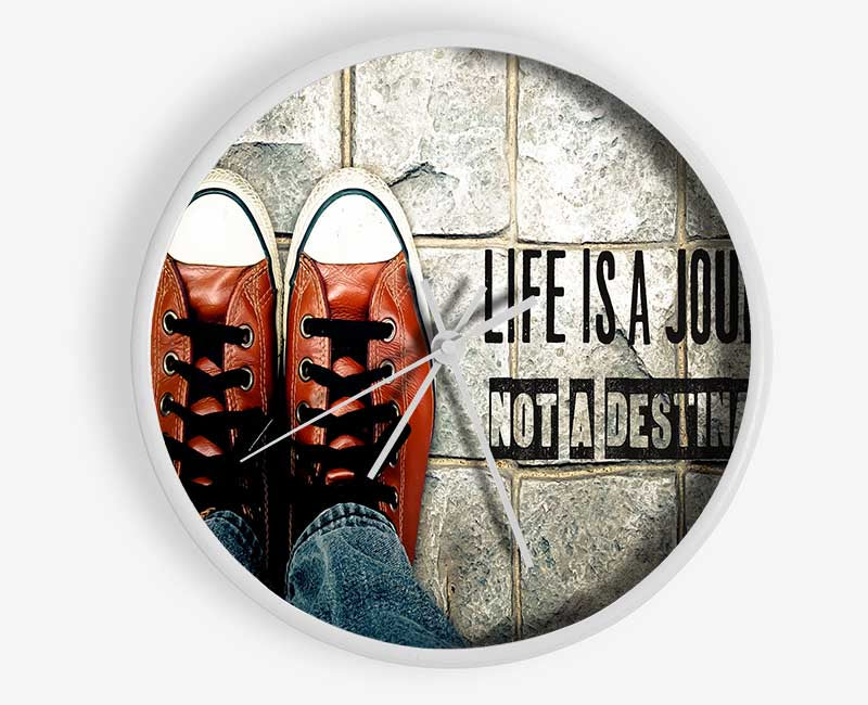 life is a journey not a destination Clock - Wallart-Direct UK