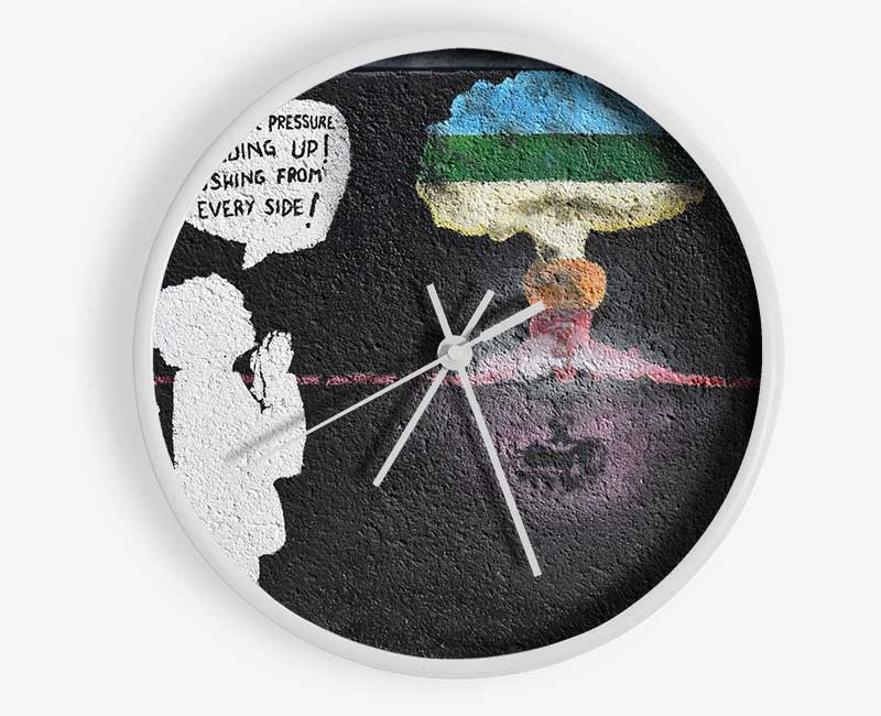 Thoughts of a graffiti artist Clock - Wallart-Direct UK