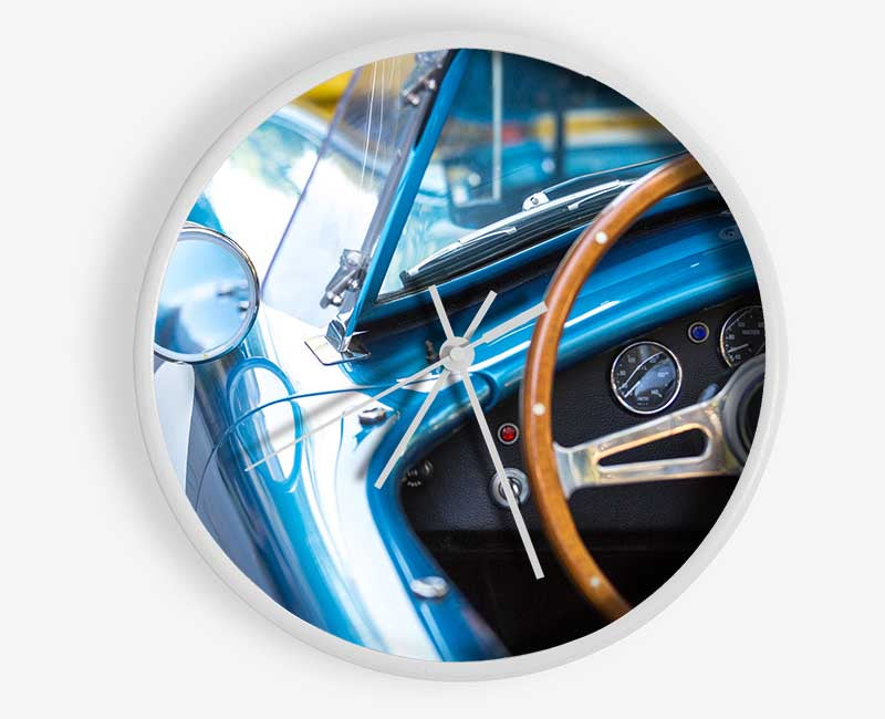 Inside perspective sports car Clock - Wallart-Direct UK