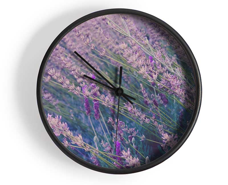 One Direction of delicate flowers Clock - Wallart-Direct UK