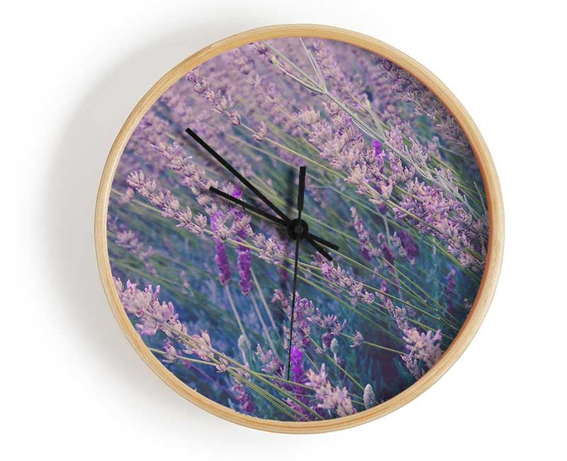 One Direction of delicate flowers Clock - Wallart-Direct UK