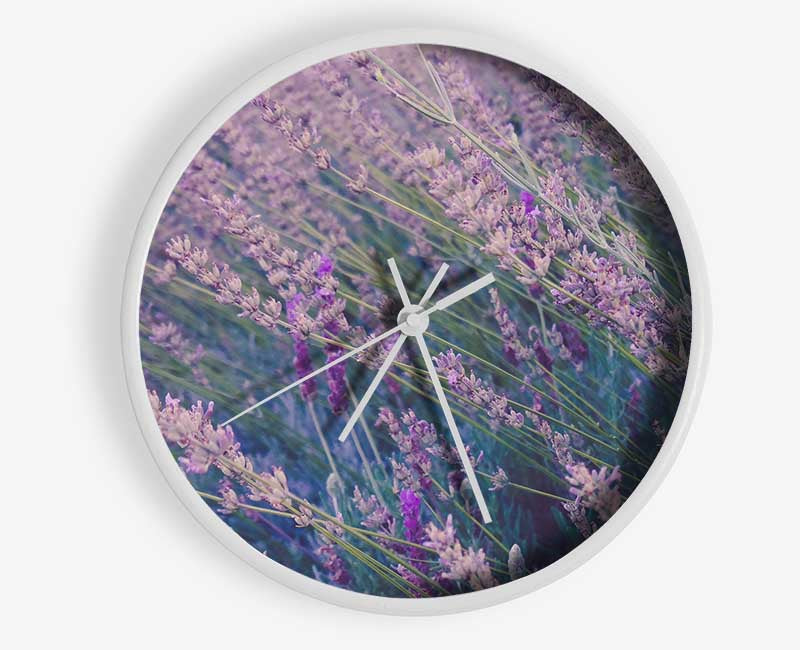 One Direction of delicate flowers Clock - Wallart-Direct UK