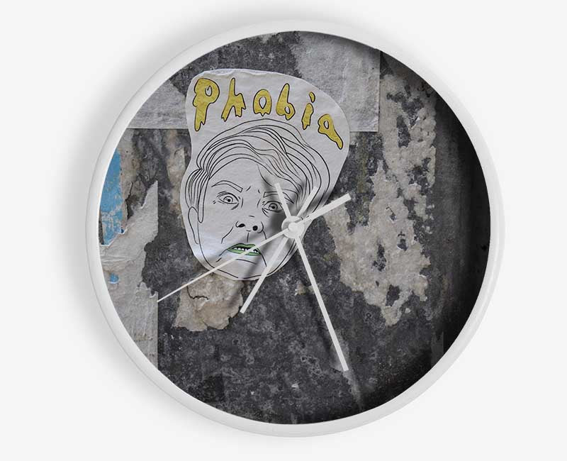 Phobia of street art Clock - Wallart-Direct UK