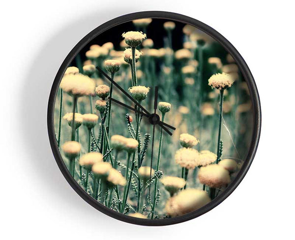 Poppy stalks Clock - Wallart-Direct UK