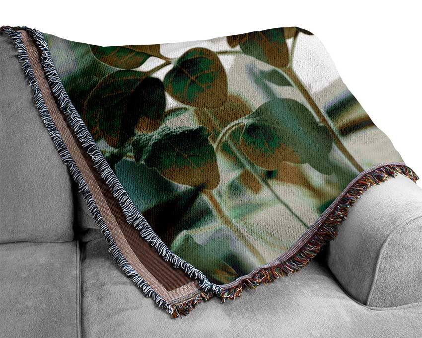 Baby foliage growing Woven Blanket