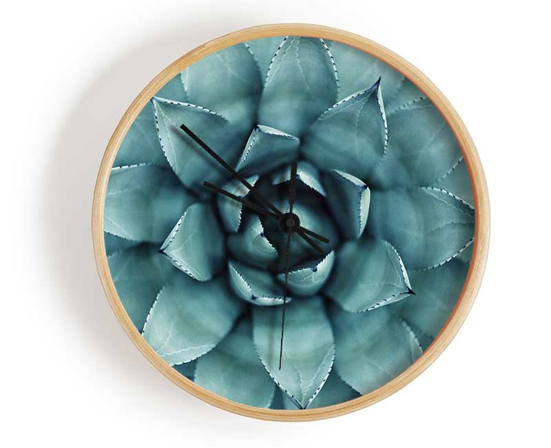 Green cool Zen plant Clock - Wallart-Direct UK