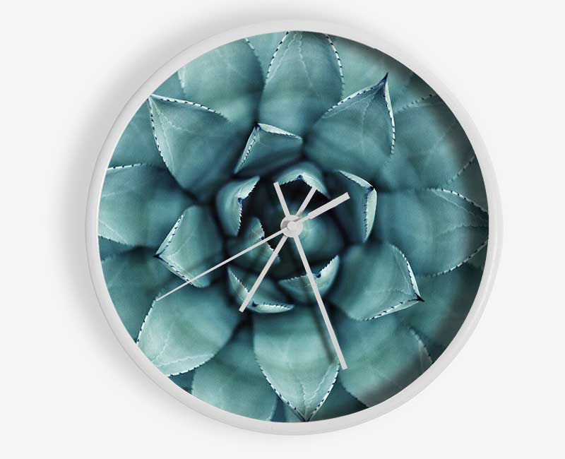 Green cool Zen plant Clock - Wallart-Direct UK