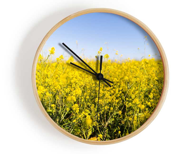 Summer harvest fields Clock - Wallart-Direct UK