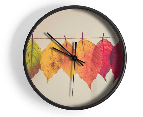 Summer to spring leaves Clock - Wallart-Direct UK