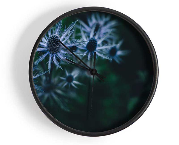 Spring thistle Clock - Wallart-Direct UK