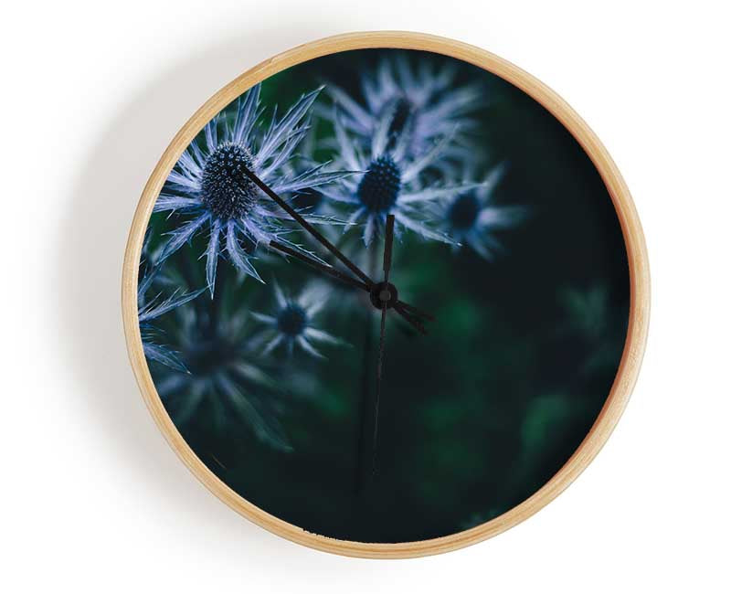 Spring thistle Clock - Wallart-Direct UK