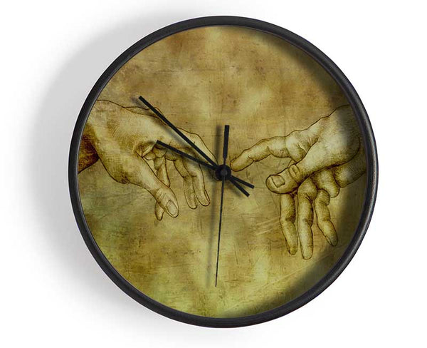 Hands of power meeting Clock - Wallart-Direct UK