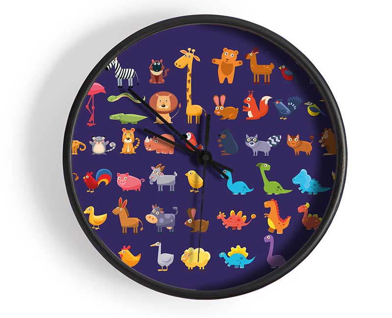 Collection of kids cartoons Clock - Wallart-Direct UK