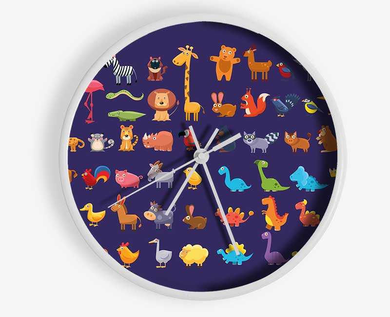 Collection of kids cartoons Clock - Wallart-Direct UK