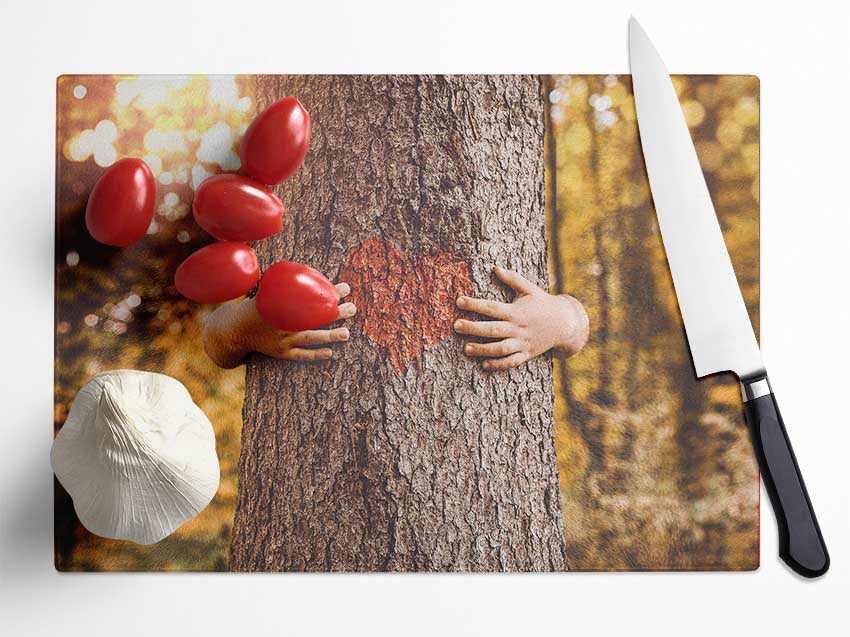 Tree hugger Glass Chopping Board