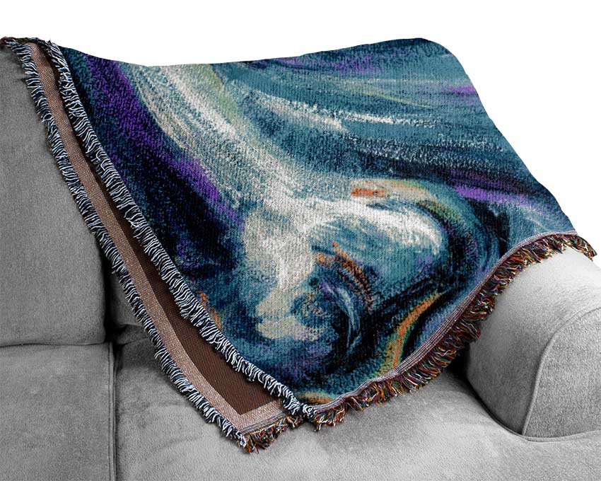 Eye And Face Woven Blanket