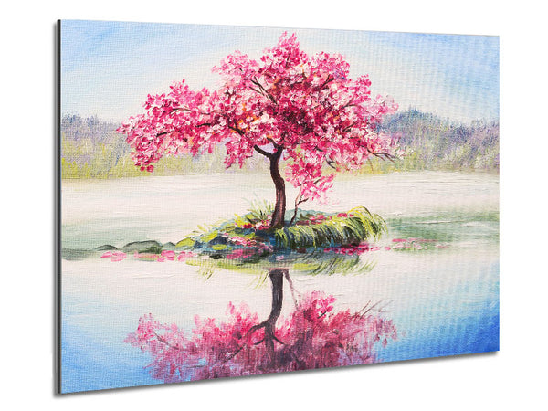 Lone Pink Blossom Tree