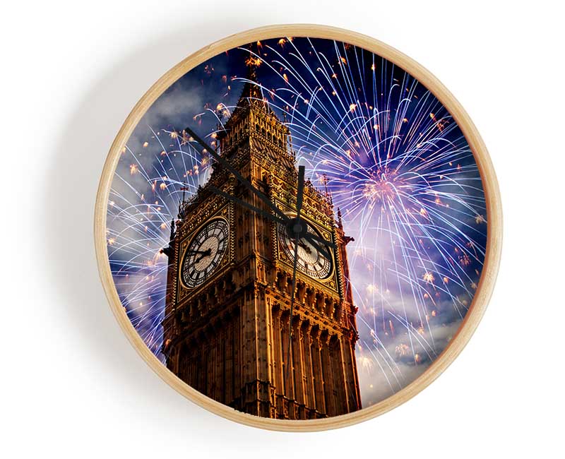 Big Ben On New Years Clock - Wallart-Direct UK