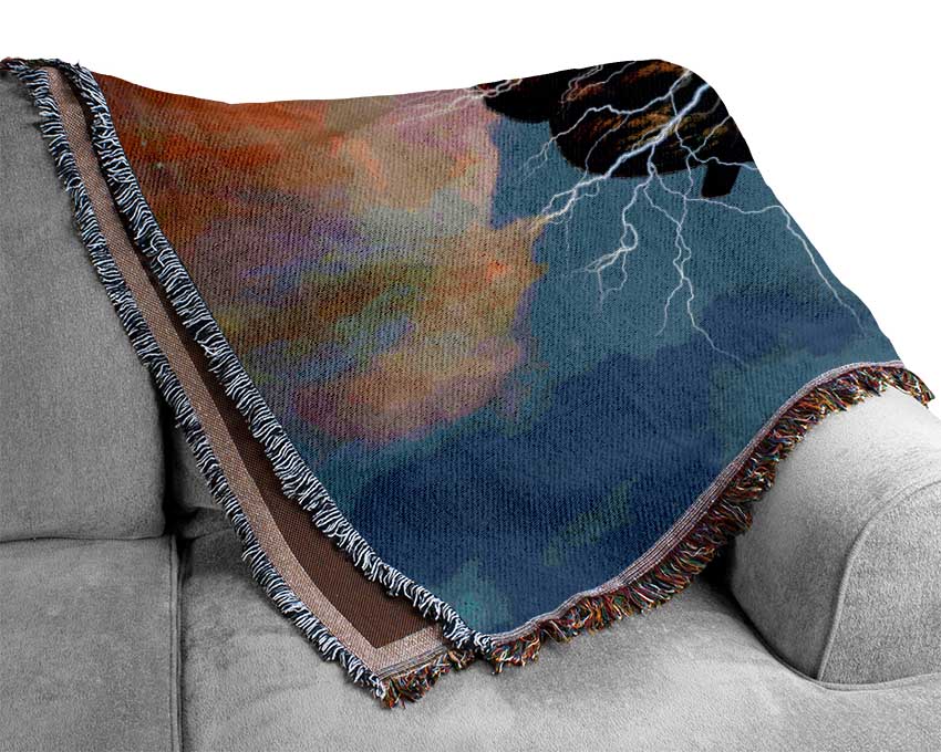 Brain Electricity Woven Blanket