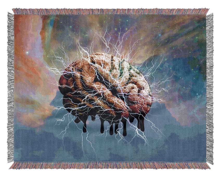 Brain Electricity Woven Blanket