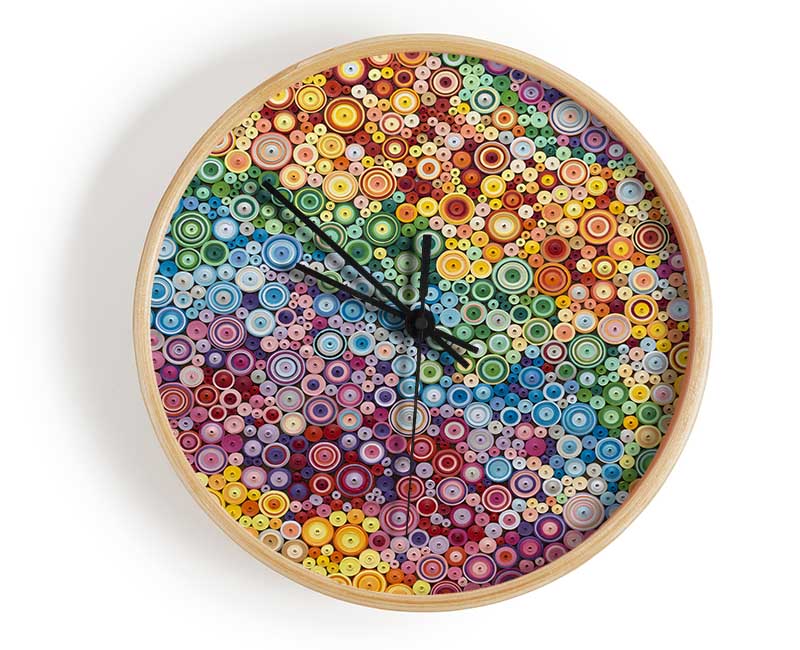 Thousands Of Beads Clock - Wallart-Direct UK