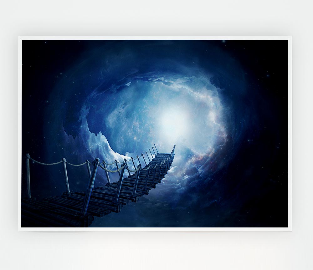 The Bridge Into The Skies Print Poster Wall Art