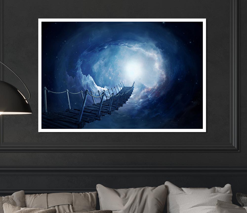 The Bridge Into The Skies Print Poster Wall Art